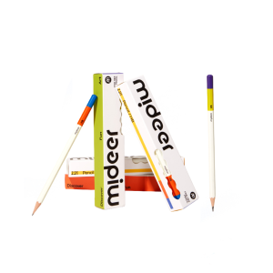 Bút Chì 2B HB Cho Bé Mideer Thick Triangular Pencils 3+