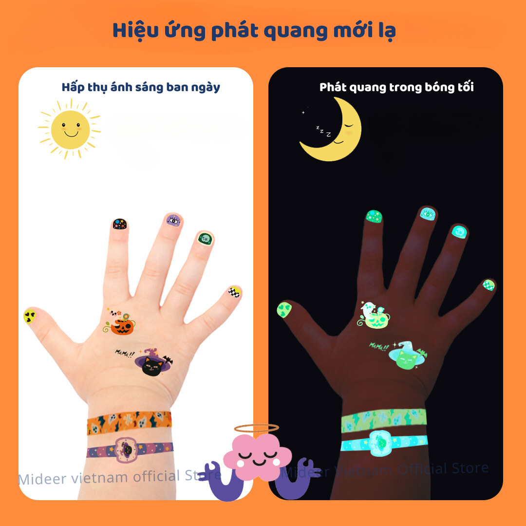 Hình Dán Chủ Đề Halloween Mideer Middle-Halloween Dress up Sticker Pack 3+ (1)