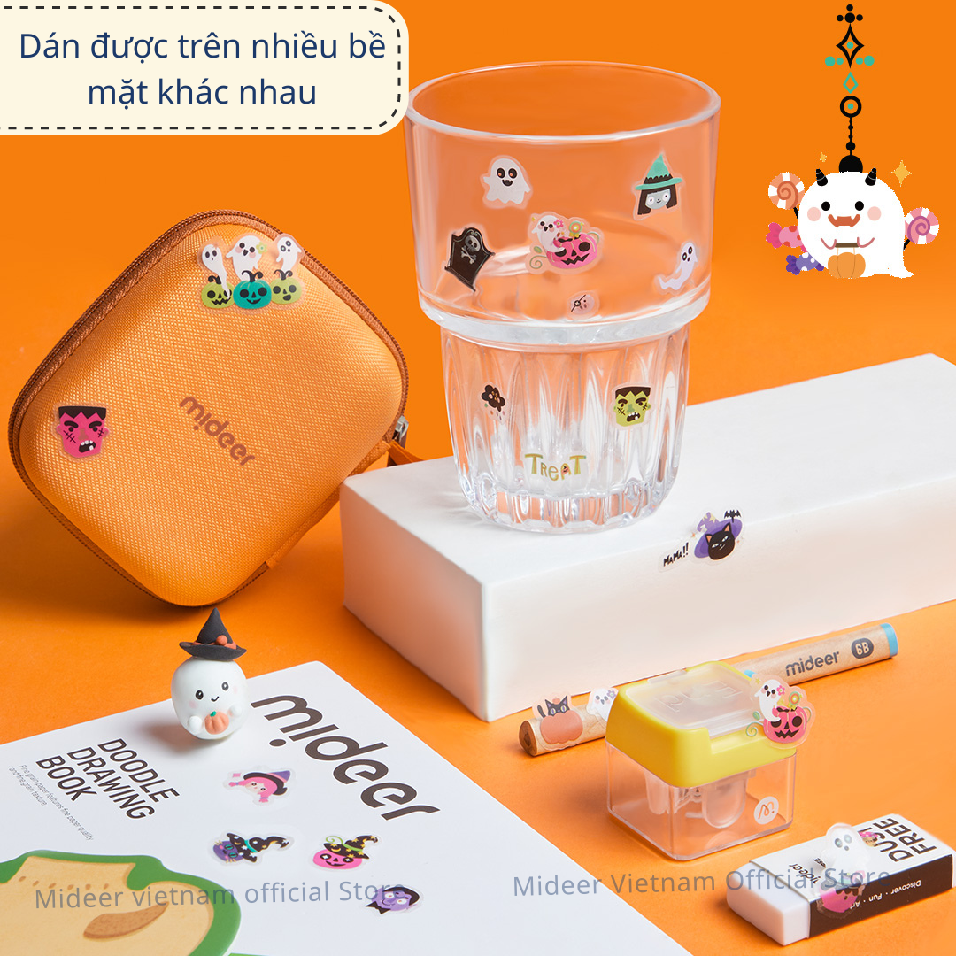 Hình Dán Chủ Đề Halloween Mideer Middle-Halloween Dress up Sticker Pack 3+ (3)