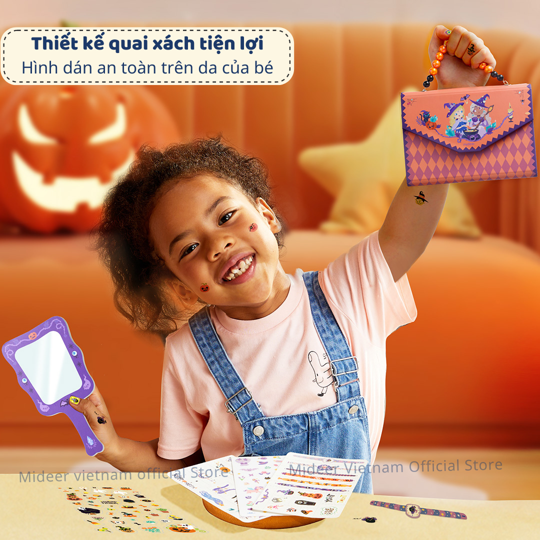 Hình Dán Chủ Đề Halloween Mideer Middle-Halloween Dress up Sticker Pack 3+ (5)