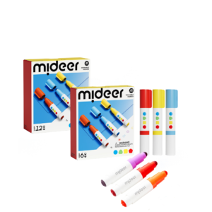 Bút Màu Dạ Nước 2 Đầu Mideer Round-tip Stamper Washable Markers 3+