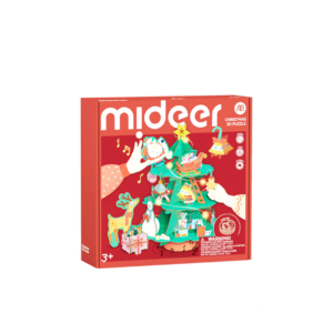 Xếp Hình Cây Thông Kèm Nhạc Giáng Sinh Mideer Christmas Rotating Music 3D Puzzle 3+