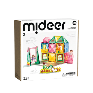 Xếp Hình Nam Châm Ánh Sáng Mideer Magnetic Tiles Our Family 3+