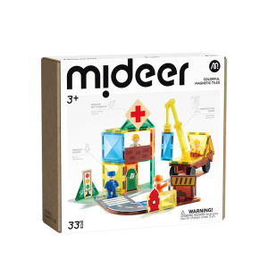 Đồ Chơi Xếp Hình Nam Châm Ánh Sáng Mideer Magnetic Tiles Little Architect 3+