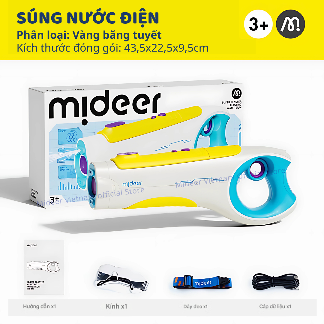 Súng nước điện cho bé Mideer Super Blaster Electric Water Gun
