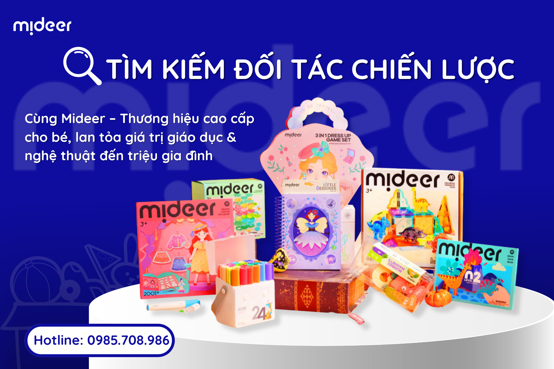 Mideer Việt Nam Tìm Kiếm Đối Tác Phân Phối Đồ Chơi Giáo Dục Toàn Quốc