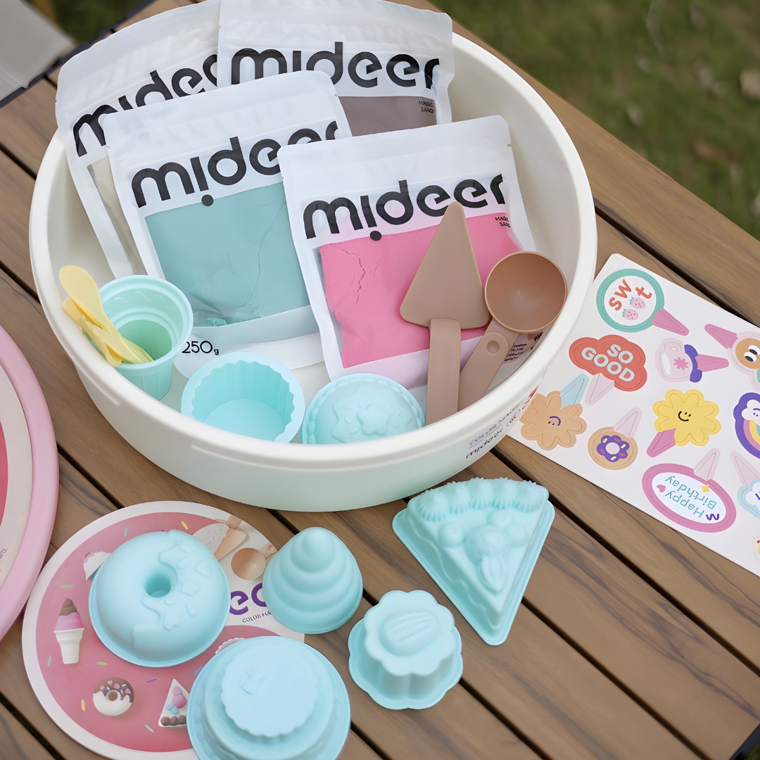 Đồ chơi cát động lực kèm khuôn Mideer 