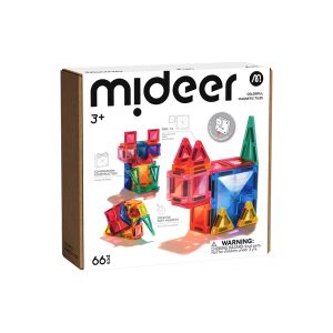 Nam châm ánh sáng mini 66 chi tiết Mideer Colorful Magnetic Tiles 3+